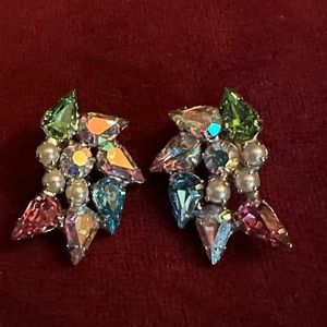 Vintage B.David crystal earring